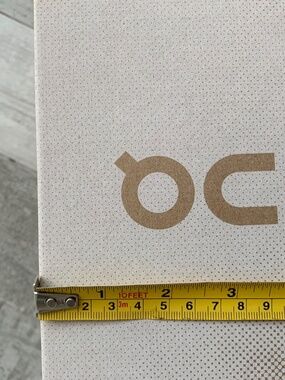 On Tan Shoe Box EMPTY Big White Logo Gift Wrap